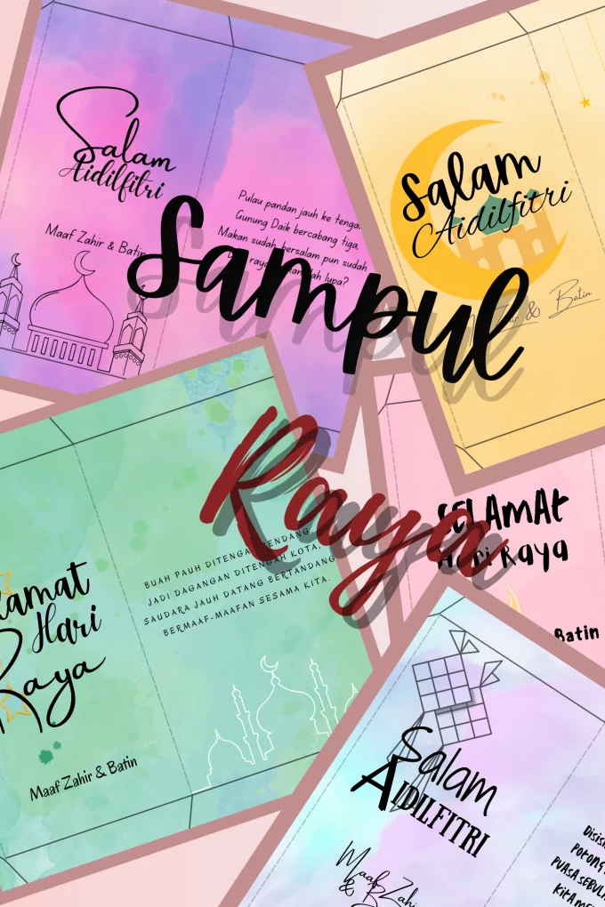 5 Sampul Raya | Splash Edition | Aesthetic Sampul Raya