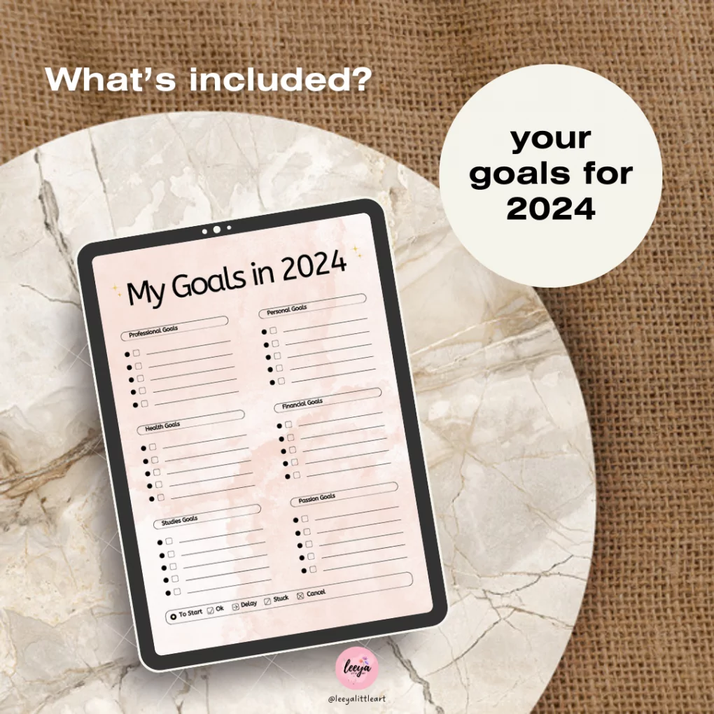 2024 Student Digital Planner | Study Planner | A4 Printable Instant Download | Students Schedule Template | Daily Timetable Layout | Productivity Organizer PDF | Digital Download