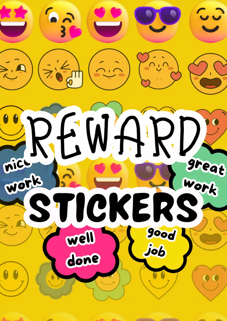 Stickers for student template l printable l editable
