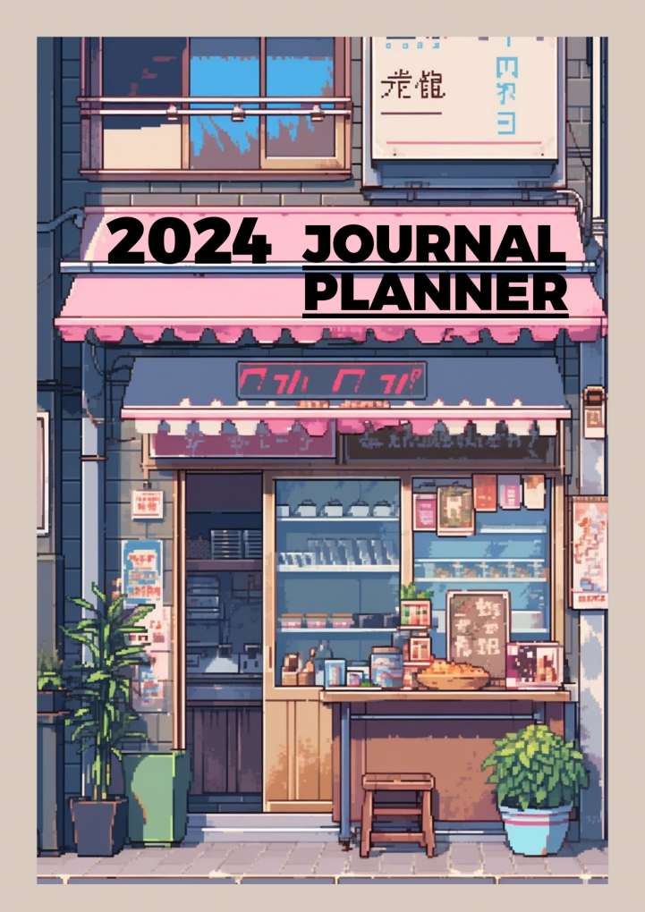 Anime Pixel Journal Planner 2024