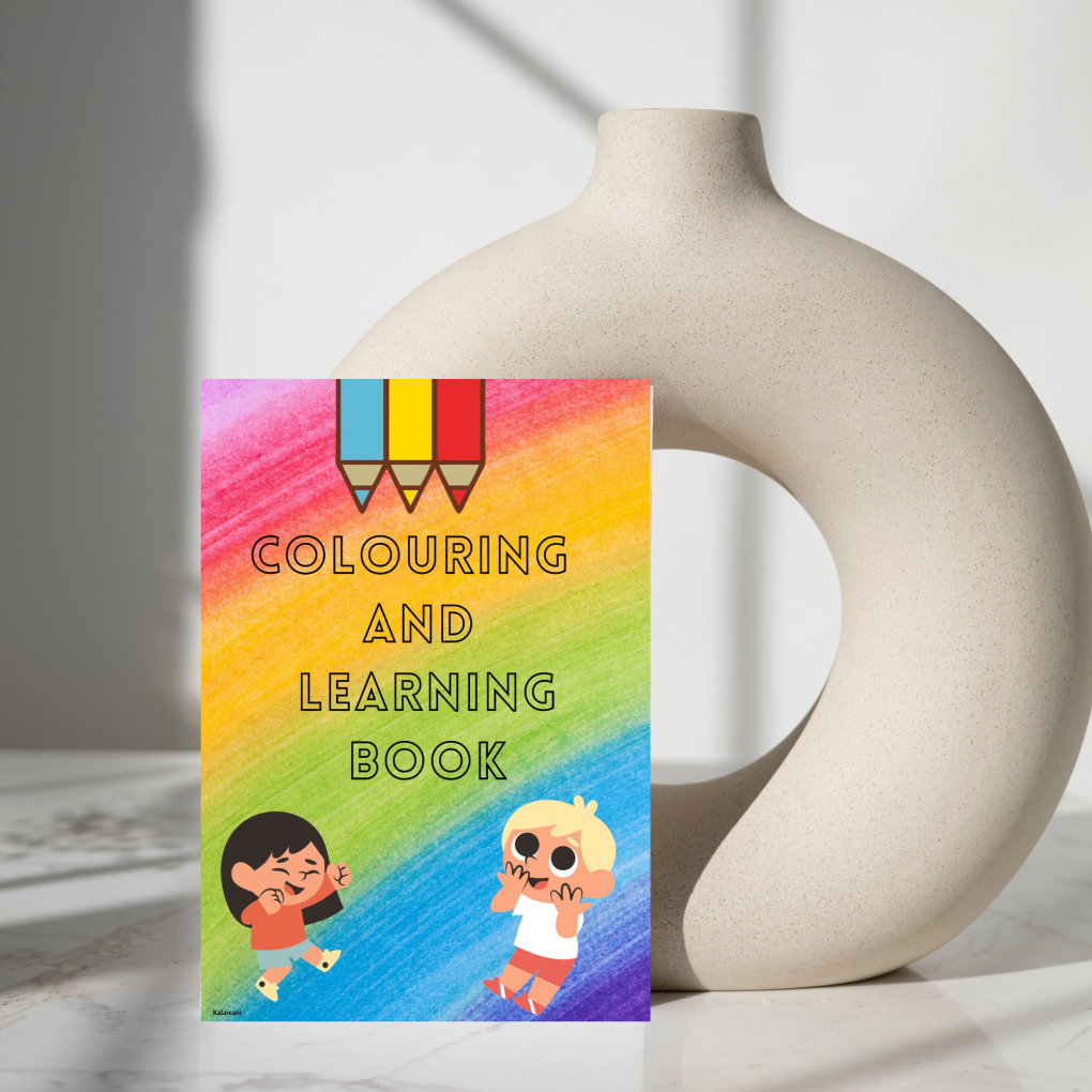 Kids Alphabet Learning and Colouring Book
