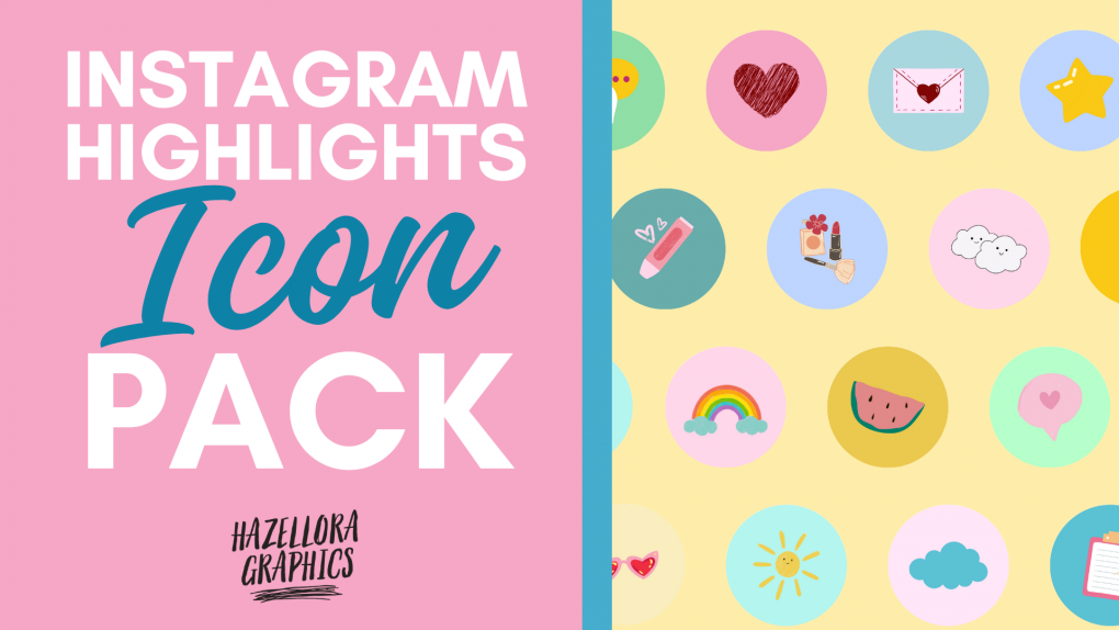 Cute Colourful Pastel Instagram Highlights Icon Pack
