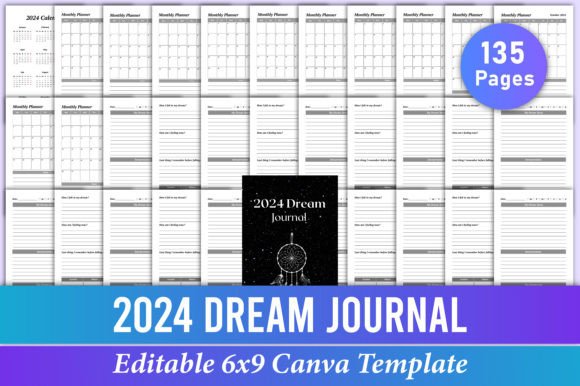2024 Dream Journal Canva Template