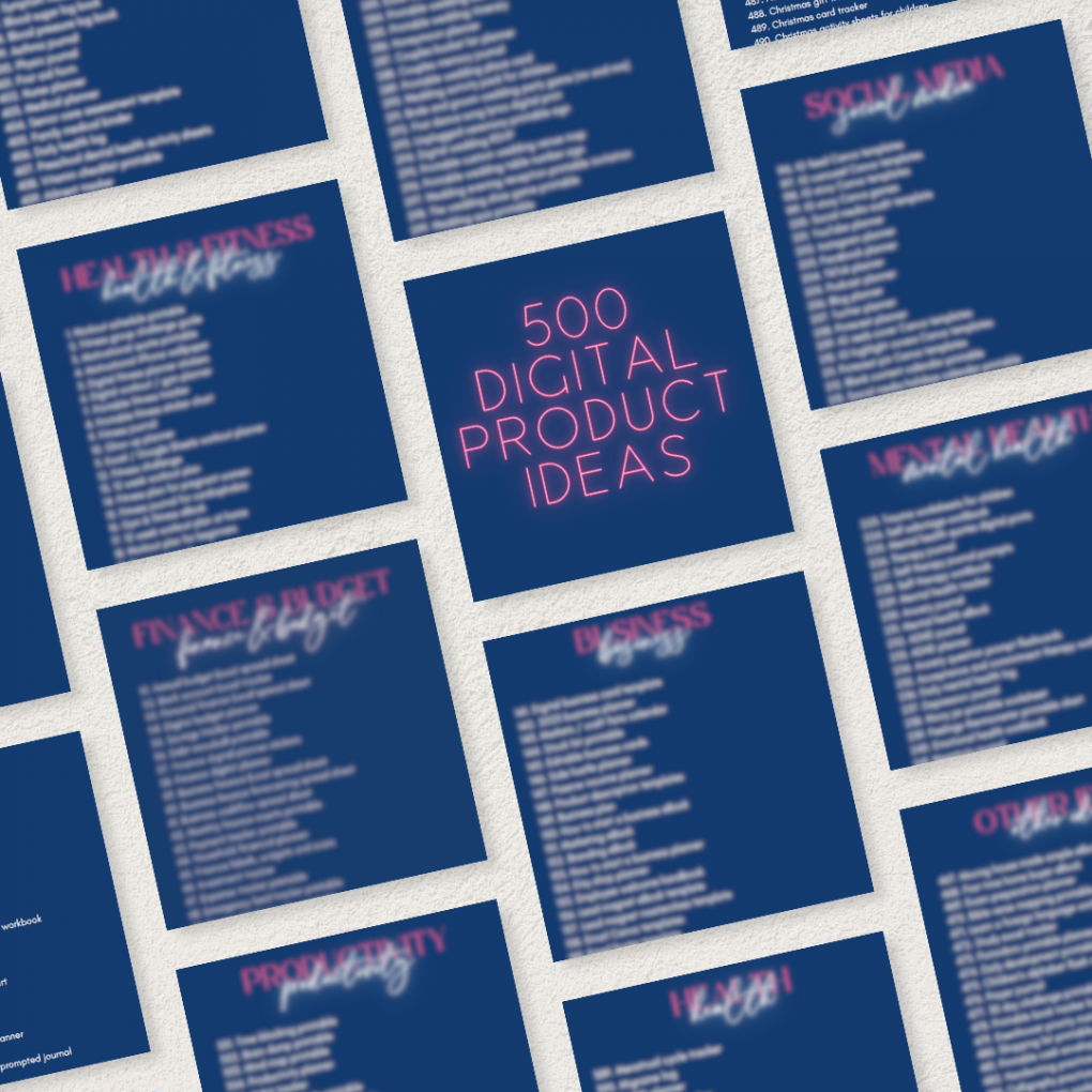 500 Idea Buat Digital Product Untuk Jana Side Passive Income | Health, Finance, Wellbeing, Business, Social Media, dll