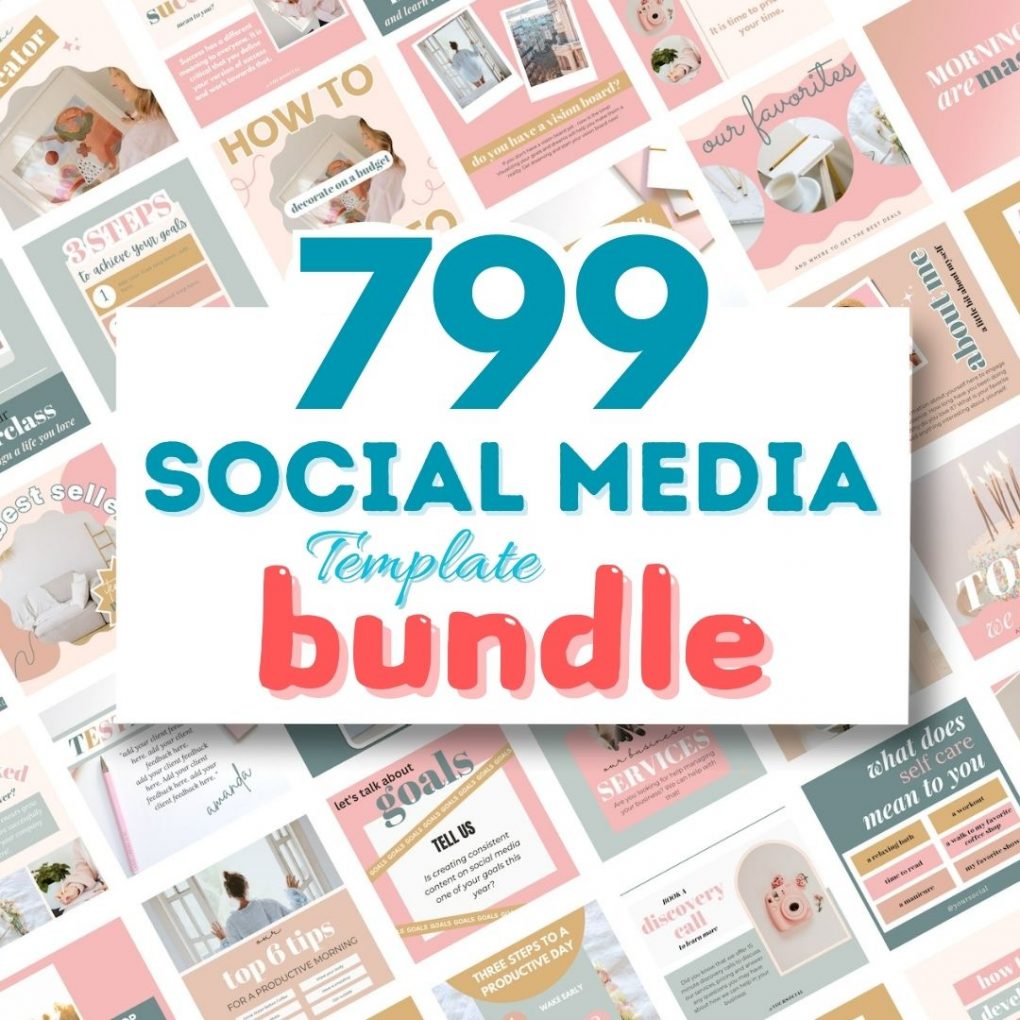 799 Template Untuk Instagram Bundle | Template Untuk Business, Social Media Content