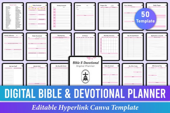 Digital Bible & Devotional Planner Canva
