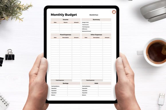 Digital Budget Planner for Ipad Canva