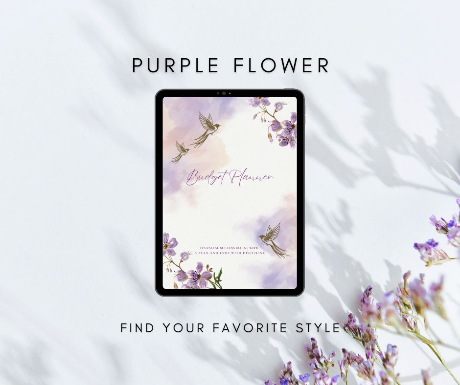 Purple Flower Budget Planner