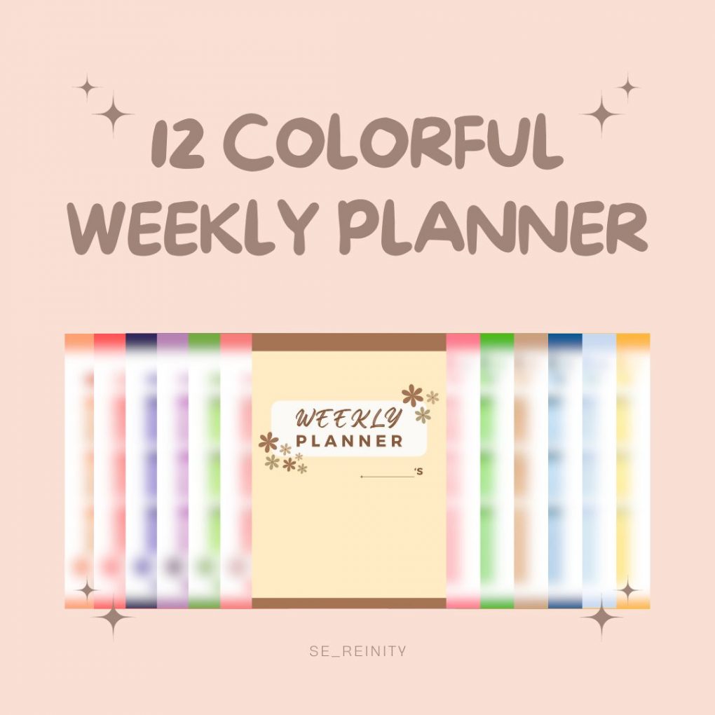 12 PAGES WEEKLY PLANNER