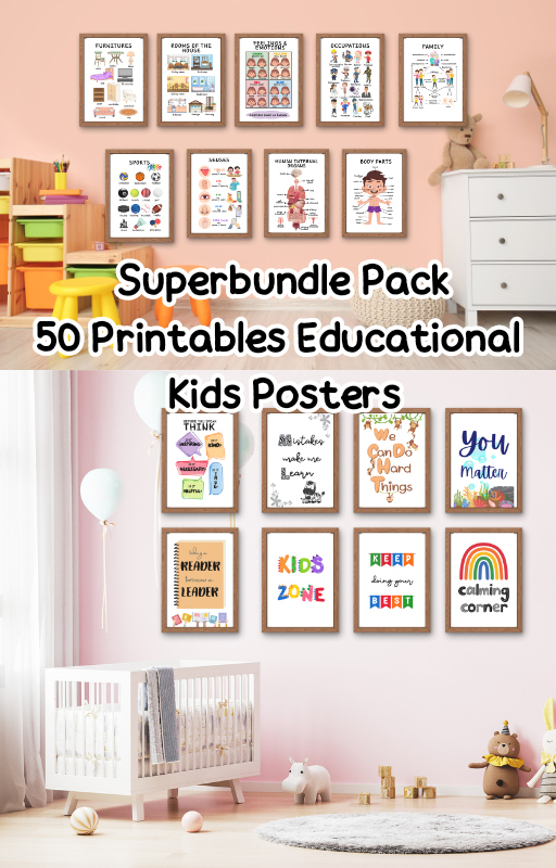 50 printables educational kids posters