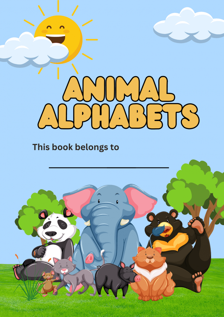 A to Z Animal Alphabets Coloring Book