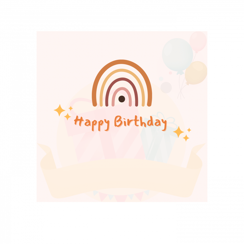 Minimalist Birthday Card