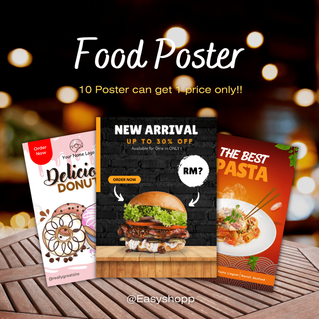 30 food Poster For your Business