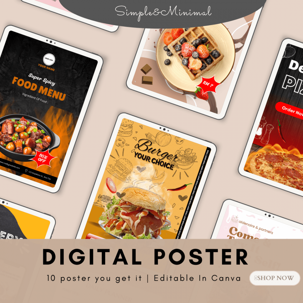 30 food Poster For your Business