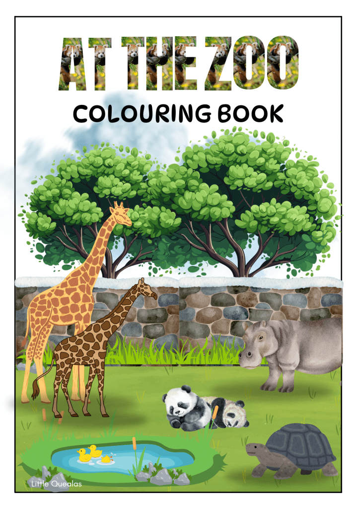 At the Zoo Colouring Book