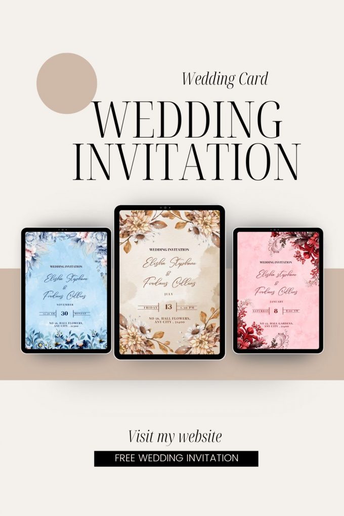 VAROUS THEME WEDDING INVITATION CARD